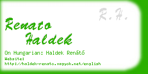renato haldek business card